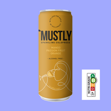 Load image into Gallery viewer, * 20% OFF * MUSTLY Mango, Passion Fruit & Orange Sparkling Apple Juice - 330ml