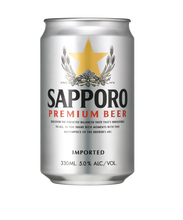 Load image into Gallery viewer, Sapporo Premium Beer – 6 x 330ml (6-Pack)