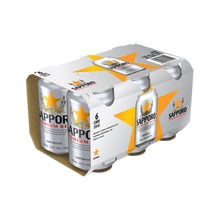 Load image into Gallery viewer, Sapporo Premium Beer – 6 x 330ml (6-Pack)