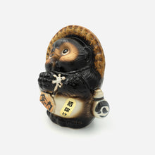 Load image into Gallery viewer, Shigaraki Fortune Raccoon (Tanuki) - Original/Black Colour (18 cm)