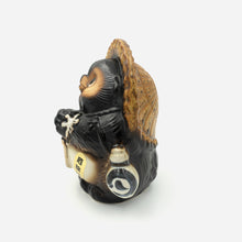 Load image into Gallery viewer, Shigaraki Fortune Raccoon (Tanuki) - Original/Black Colour (18 cm)