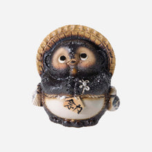 Load image into Gallery viewer, Shigaraki Fortune Raccoon (Tanuki) - Original/Black Colour (18 cm)
