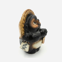 Load image into Gallery viewer, Shigaraki Fortune Raccoon (Tanuki) - Original/Black Colour (18 cm)