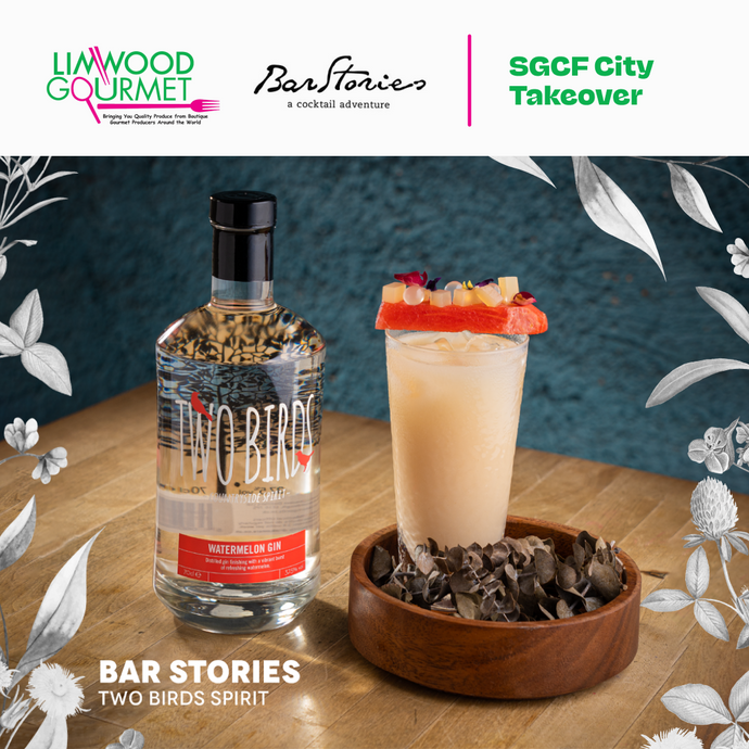 Lucky Peach (featuring Two Birds Watermelon Gin) at Bar Stories - #SGCF2023 City Takeover