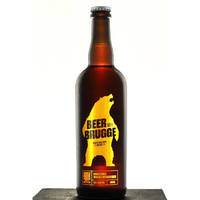 Beer van Brugge Single Malt Whisky Infused Beer - 330ml (Carton of 6 or 24 bottles)