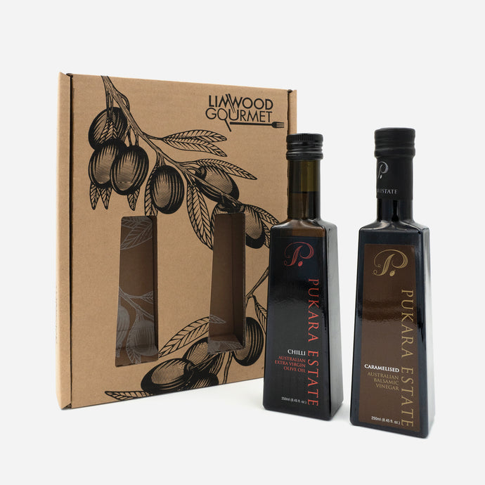 Pukara Estate 2-Bottle Gift Set - Chili EVOO & Caramelised BV