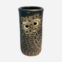 Load image into Gallery viewer, Shigaraki Single Owl Umbrella Stand (Black)
