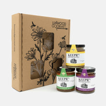 Load image into Gallery viewer, Keepr&#39;s 3-Jar Honey Gourmet Gift Set - 3 x 227g
